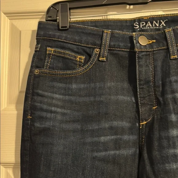 Spanx Women's Dark Blue Jeans Size 29 - Picture 4 of 9